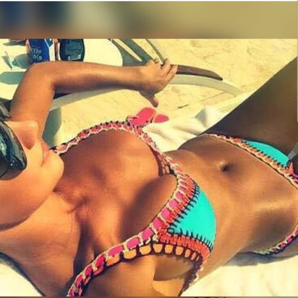 Teal Brazilian Bikini.